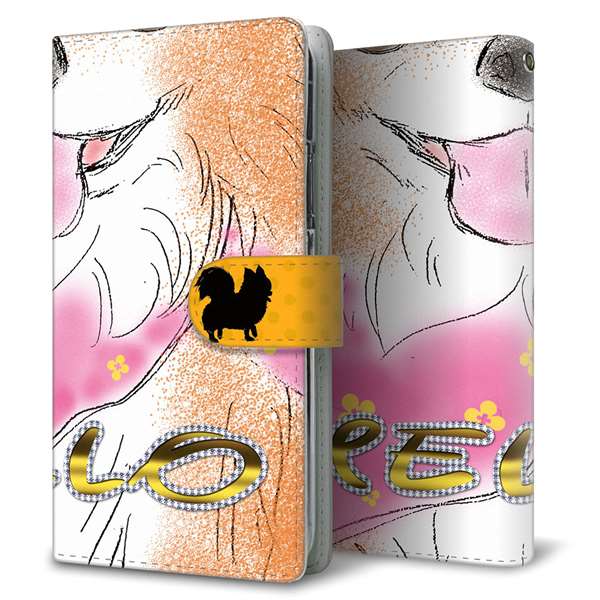 iPhone XS 高画質仕上げ プリント手帳型ケース(通常型)【YD818 チワワ04】