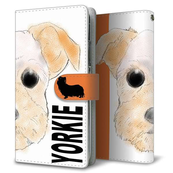 au HUAWEI(ファーウェイ) P30 lite Premium HWV33 高画質仕上げ プリント手帳型ケース(通常型)【YD846 ヨークシャテリア01】