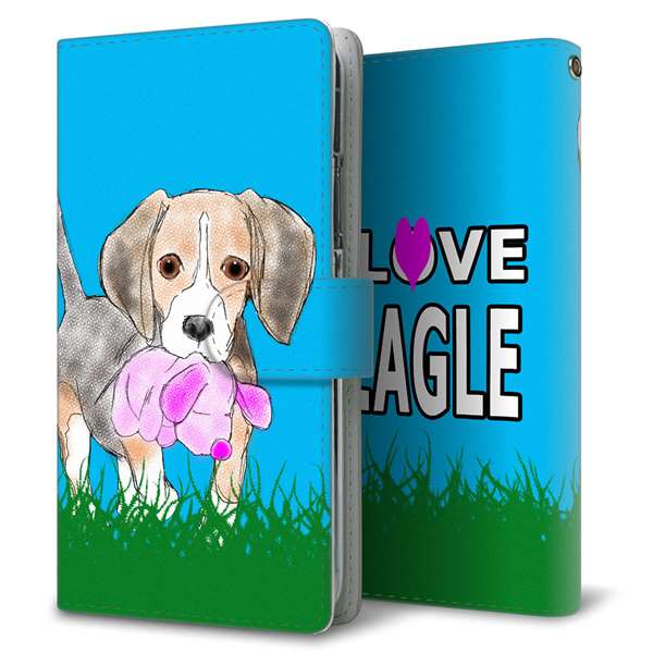 docomo エクスペリアZ5 SO-01H 高画質仕上げ プリント手帳型ケース(通常型)【YD863 ビーグル04】