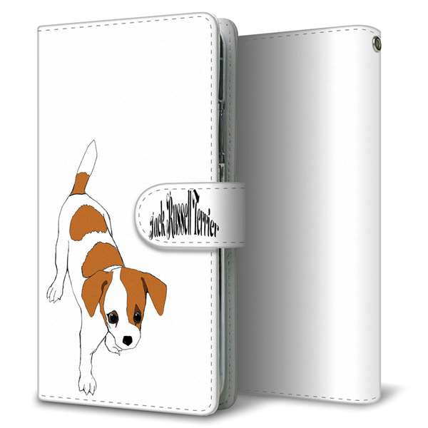 OPPO Reno7 A 高画質仕上げ プリント手帳型ケース(通常型)【YD898 ジャックラッセルテリア04】