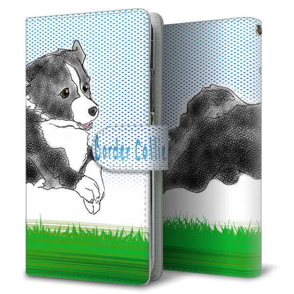 Xperia 1 II SO-51A docomo 高画質仕上げ プリント手帳型ケース(通常型)ボーダーコリー