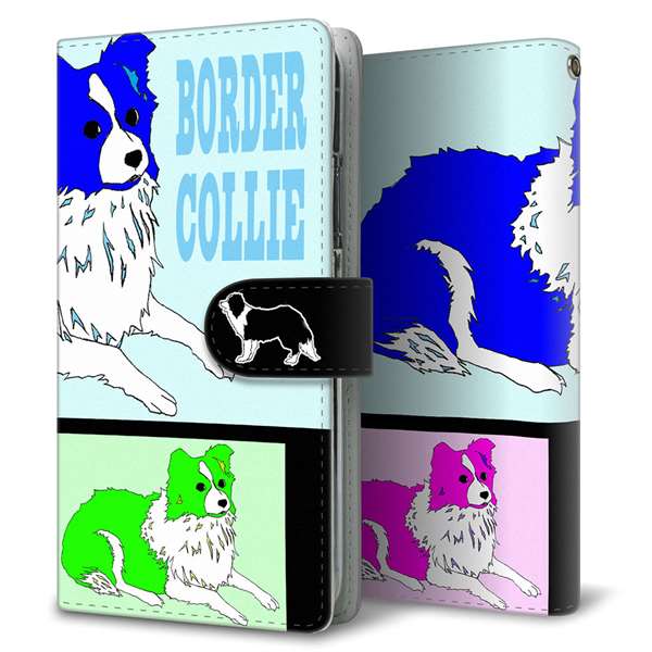 docomo LG style3 L-41A 高画質仕上げ プリント手帳型ケース(通常型)【YD904 ボーダーコリー05】