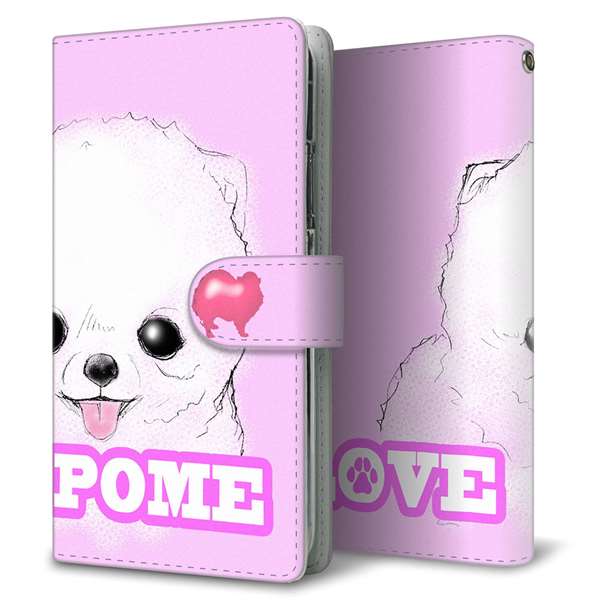 docomo エクスぺリア ワン SO-03L 高画質仕上げ プリント手帳型ケース(通常型)【YD935 ポメラニアン01】