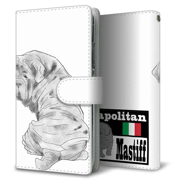 SoftBank エクスペリア XZ1 701SO 高画質仕上げ プリント手帳型ケース(通常型)【YD946 ナポリタンマスティフ01】