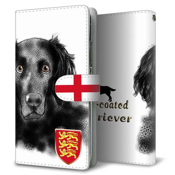 Xiaomi 11T Pro 高画質仕上げ プリント手帳型ケース(通常型)【YD982 フラットコーテッドレトリバー01】