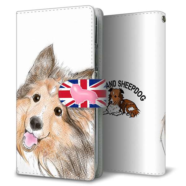 アローズBe4 Plus F-41B 高画質仕上げ プリント手帳型ケース(通常型)【YE801 シェルティー02】