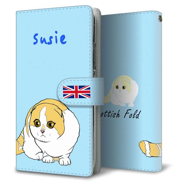 Galaxy A22 5G SC-56B docomo 高画質仕上げ プリント手帳型ケース(通常型)【YE817 スコティッシュフォールド02】