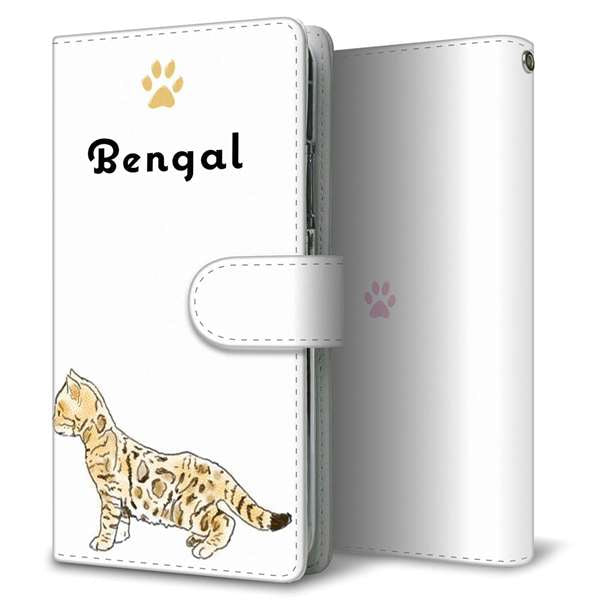 DIGNO SX3 KYG02 au 高画質仕上げ プリント手帳型ケース(通常型)国旗とベンガル