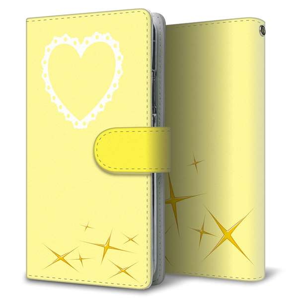Xperia 5 IV SOG09 au 高画質仕上げ プリント手帳型ケース(通常型)【YE998 ガーリーイエロー】