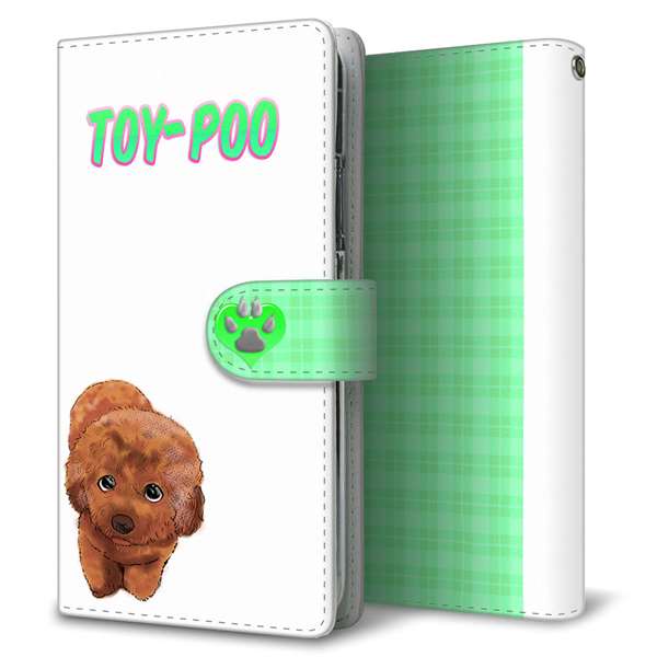 AQUOS wish A104SH Y!mobile 高画質仕上げ プリント手帳型ケース(通常型)【YF855 トイプー03】