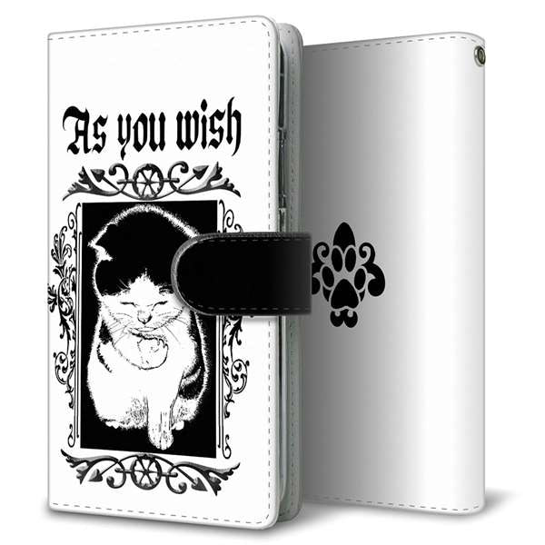 au Xiaomi(シャオミ)Mi 10 Lite 5G XIG01 高画質仕上げ プリント手帳型ケース(通常型)【YF980 ミャウ01】