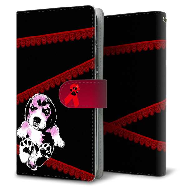 DIGNO SX3 KYG02 au 高画質仕上げ プリント手帳型ケース(通常型)バウワウ