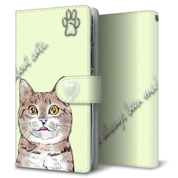 softbank arrows U 801FJ 高画質仕上げ プリント手帳型ケース(通常型)【YG933 ネコじゃらし03】