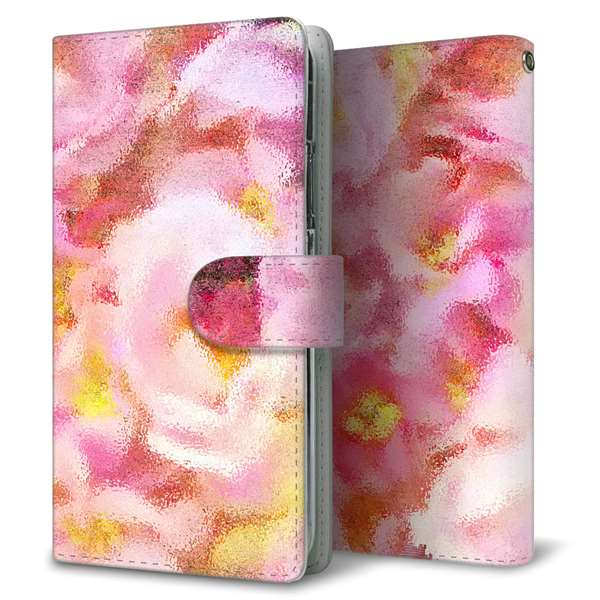 Softbank シンプルスマホ3 509SH 高画質仕上げ プリント手帳型ケース(通常型)【YI881 フラワー2】