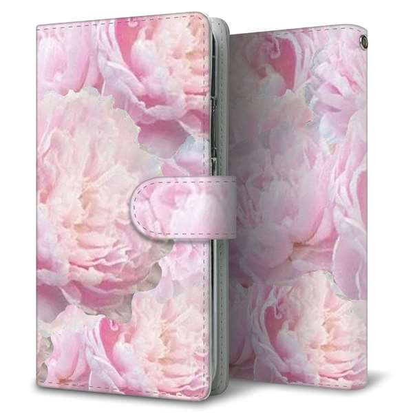 Galaxy S22 SCG13 au 高画質仕上げ プリント手帳型ケース(通常型)フラワー