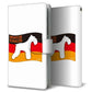 Galaxy S22 SCG13 au 高画質仕上げ プリント手帳型ケース(通常型)ドイツ国旗と犬