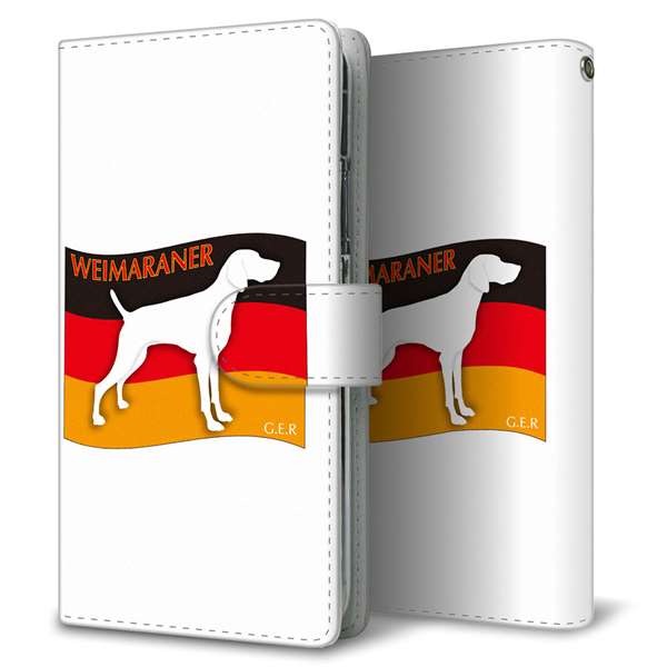 Xperia 5 SO-01M docomo 高画質仕上げ プリント手帳型ケース(通常型)ドイツ国旗と犬
