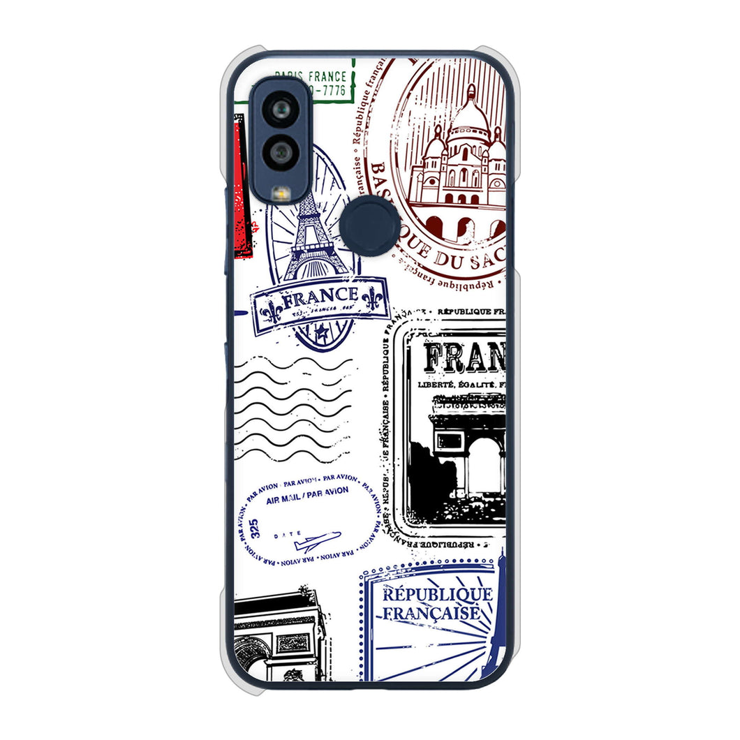 Android One S10 Y!mobile 高画質仕上げ 背面印刷 ハードケース LOVE フランス