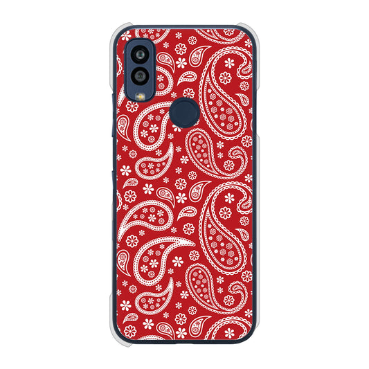 Android One S10 Y!mobile 高画質仕上げ 背面印刷 ハードケース ペイズリー