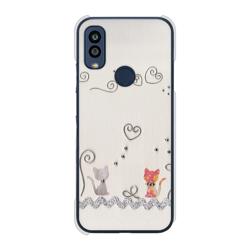 Android One S10 Y!mobile 高画質仕上げ 背面印刷 ハードケース クラフト写真ネコ