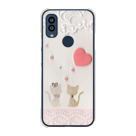 Android One S10 Y!mobile 高画質仕上げ 背面印刷 ハードケース クラフト写真ネコ