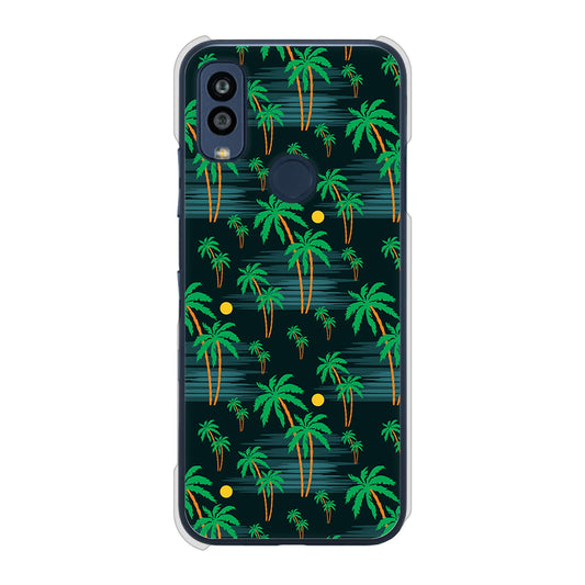 Android One S10 Y!mobile 高画質仕上げ 背面印刷 ハードケース 【1315 月夜とヤシ】