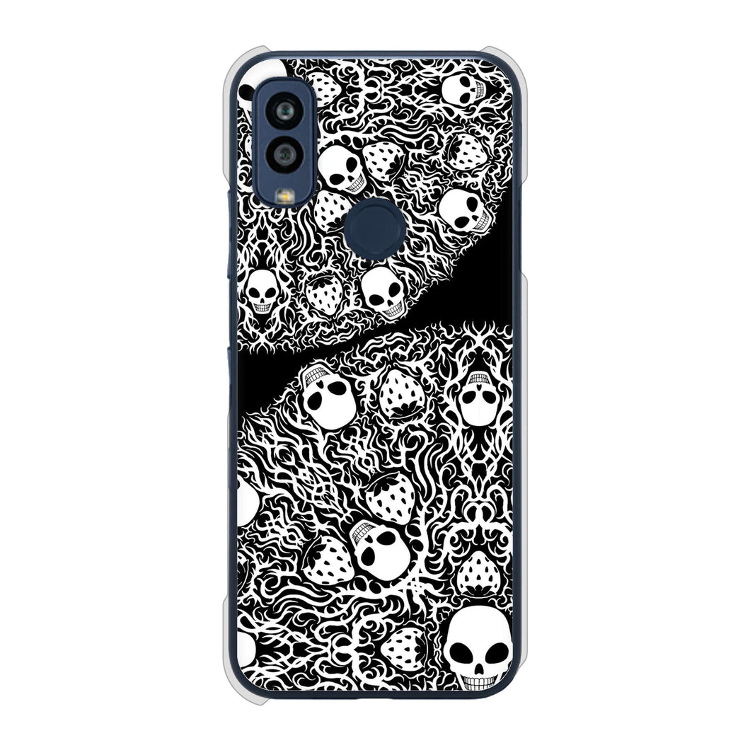 Android One S10 Y!mobile 高画質仕上げ 背面印刷 ハードケース むかいあぐる 苺骸骨曼荼羅