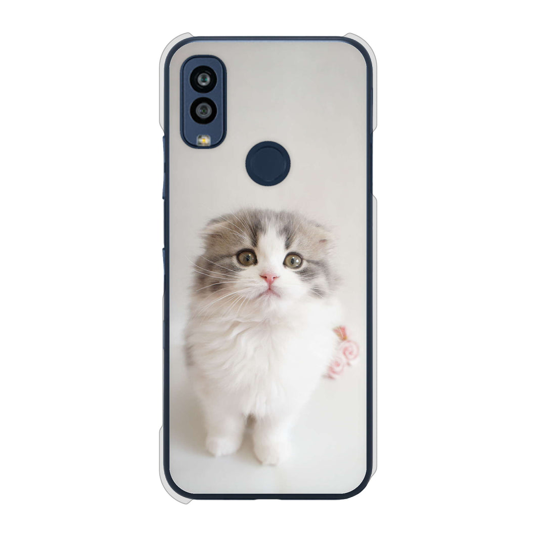 Android One S10 Y!mobile VA803 まっていますネコ ハードケース 背面印刷