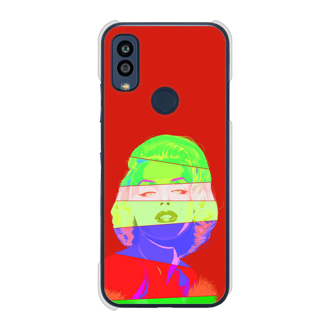 Android One S10 Y!mobile 高画質仕上げ 背面印刷 ハードケース マリリンモンローデザイン