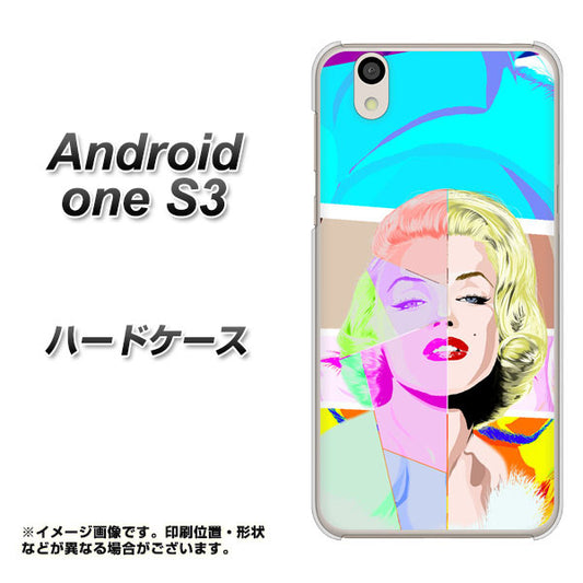 Android One S3 高画質仕上げ 背面印刷 ハードケース【YJ210 マリリンモンローデザイン（C）】