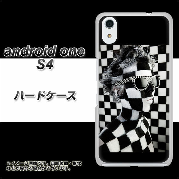 Android One S4 高画質仕上げ 背面印刷 ハードケース【357 bk&wh】