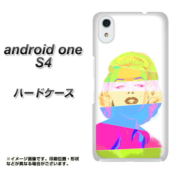 Android One S4 高画質仕上げ 背面印刷 ハードケース【YJ208 マリリンモンローデザイン(A)】