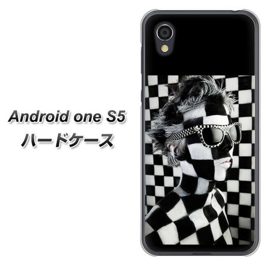 Android One S5 高画質仕上げ 背面印刷 ハードケース【357 bk&wh】