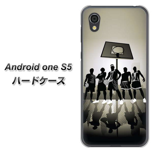 Android One S5 高画質仕上げ 背面印刷 ハードケース【389 クールバスケ】