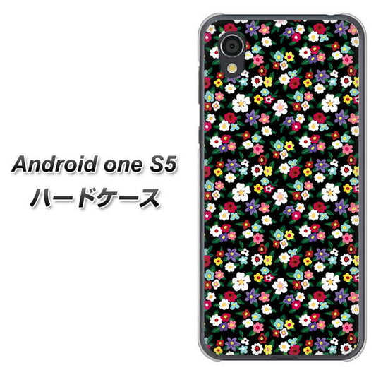 Android One S5 高画質仕上げ 背面印刷 ハードケース【778 マイクロリバティプリントBK】