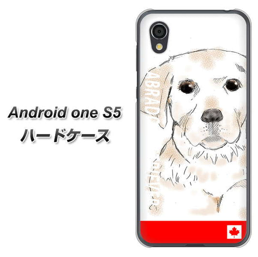 Android One S5 高画質仕上げ 背面印刷 ハードケース【YD821 ラブラドールレトリバー02】
