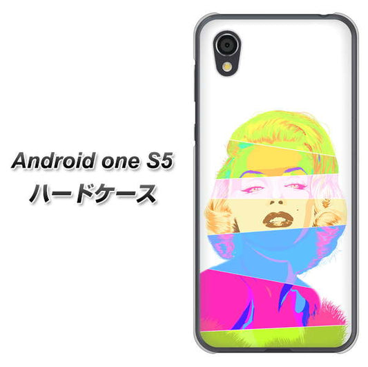 Android One S5 高画質仕上げ 背面印刷 ハードケース【YJ208 マリリンモンローデザイン(A)】