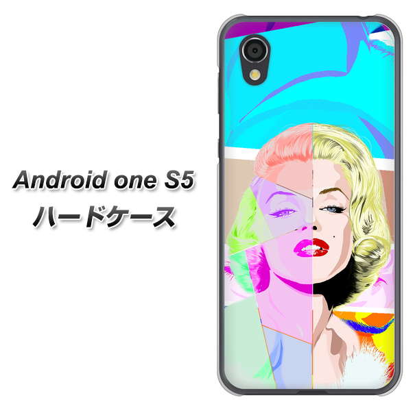 Android One S5 高画質仕上げ 背面印刷 ハードケース【YJ210 マリリンモンローデザイン(C)】