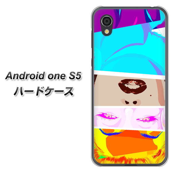 Android One S5 高画質仕上げ 背面印刷 ハードケース【YJ211 マリリンモンローデザイン(D)】