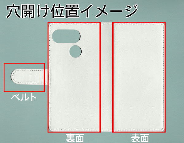 Android One S6 スマホケース 手帳型 三つ折りタイプ レター型 ツートン モノトーンカラー 花柄