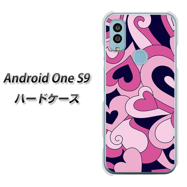 Android One S9 Y!mobile 高画質仕上げ 背面印刷 ハードケース【223 ハートの調べ】