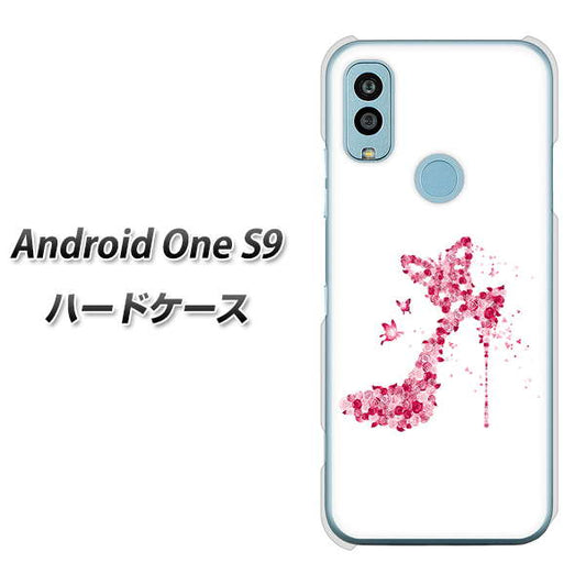 Android One S9 Y!mobile 高画質仕上げ 背面印刷 ハードケース【387 薔薇のハイヒール】