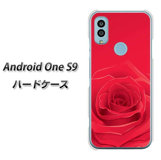 Android One S9 Y!mobile 高画質仕上げ 背面印刷 ハードケース【395 赤いバラ】