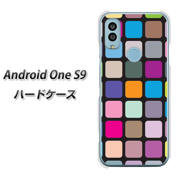 Android One S9 Y!mobile 高画質仕上げ 背面印刷 ハードケース【509 カラースクエア】