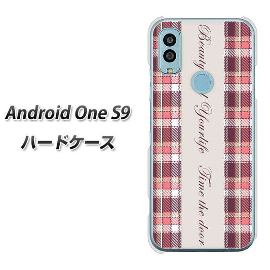 Android One S9 Y!mobile 高画質仕上げ 背面印刷 ハードケース【518 チェック柄besuty】