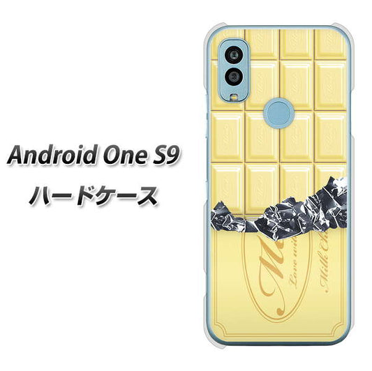 Android One S9 Y!mobile 高画質仕上げ 背面印刷 ハードケース【553 板チョコ?ホワイト】