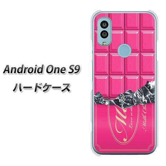 Android One S9 Y!mobile 高画質仕上げ 背面印刷 ハードケース【555 板チョコ?ストロベリー】
