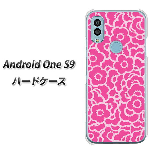 Android One S9 Y!mobile 高画質仕上げ 背面印刷 ハードケース【716 ピンクフラワー】