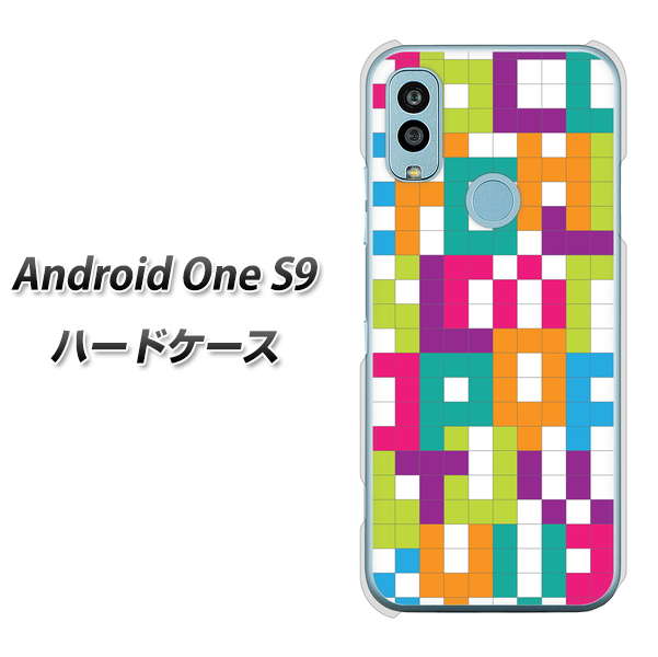 Android One S9 Y!mobile 高画質仕上げ 背面印刷 ハードケース【IB916 ブロックアルファベット】