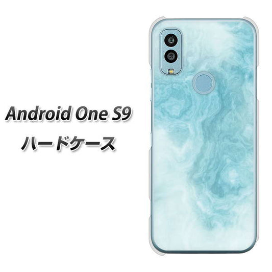Android One S9 Y!mobile 高画質仕上げ 背面印刷 ハードケース【KM868 大理石BL】